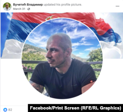 Jedna od poslednjih profilnih fotografija Vladimira Vučetića na njegovom Fejsbuk nalogu