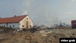 Požar u Trubarevu, blizu Skoplja