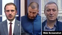 გარეკანის ფოტოზე: პროკურორი ლევან ვეფხვაძე, ბრალდებული გელა უძილაური და მოკლული ლევან ჯანგველაძე