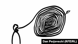 Ilustrație realizată de Dan Perjovschi