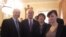 William Browder, the CEO of Hermitage Capital Management; U.S. Congressman James McGovern; Natalia Magnitskaya, Sergei Magnitsky's mother; and Natalia Magnitskaya, Sergei Magnitsky's widow (left to right) at a reception in Washington on April 17.