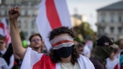 Belarusians Rally In Warsaw 5 Years After Mass Protests Against Lukashenko 