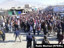 په جنوبي وزیرستان کې ځايي ولس د مظاهرې پر مهال.