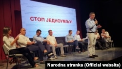 Lideri opozicione koalicije Savez za Srbiju, Šabac