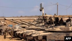 Ushtarë izraelitë të dislokuar pranë kufirit me Gazën. 29 korrik 2025. 