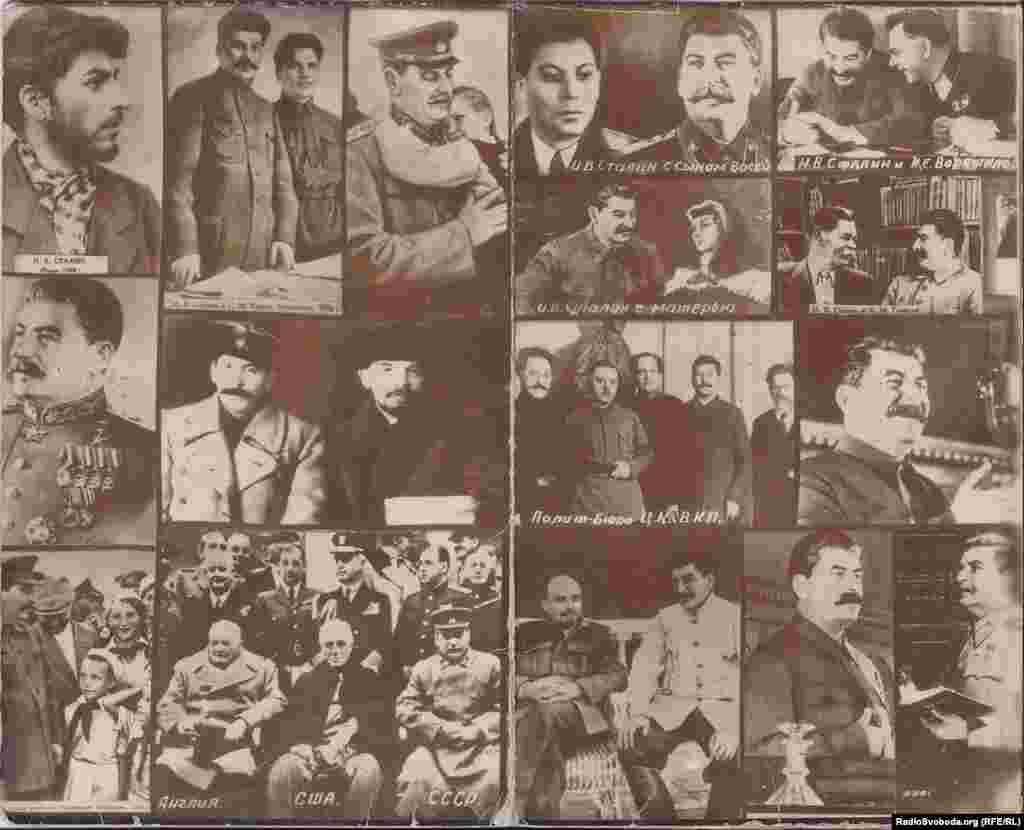 Images of Stalin from a Soviet calendar published in 1980.
