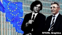 Ираклий Кобахидзе и Бидзина Иванишвили (коллаж)