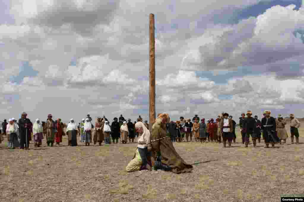 "Құнанбай" фильмінен көрініс. Шығыс Қазақстан облысы Абай ауданы, 27 маусым 2014 жыл.&nbsp;