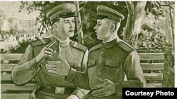 Советский плакат с предупредительной надписью "Не болтай!".