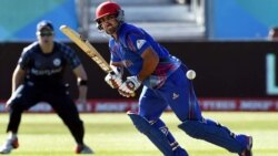 تیم ملی کرکت افغانستان در جریان بازی با سکاتلند