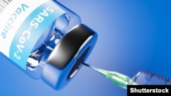 Коронавируска каршы вакцина. Иллюстрациялык сүрөт.