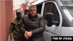 Уладзіслаў Есіпенка пасьля затрыманьня, 2021 год