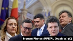 Principalii candidați la alegerile din 4 mai, conform sondajelor de opinie - Elena Lasconi, Nicusor Dan, Crin Antonescu, George Simion, Victor Ponta.