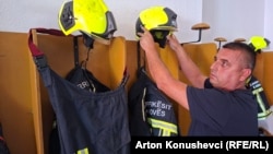 Zjarrfikësi Afrim Gashi.