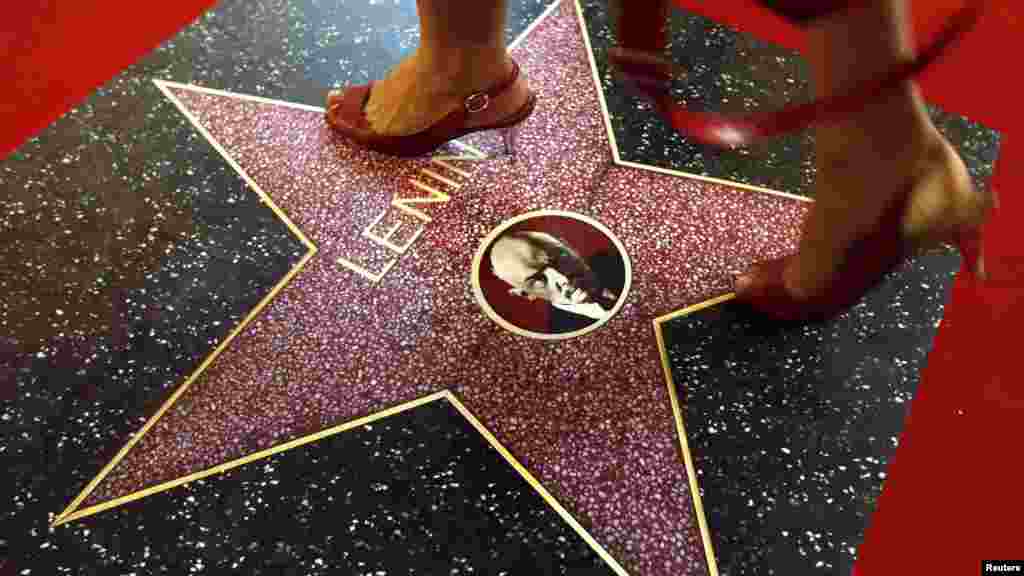 Vladimir Lenin features in "Superstars" by Kyrgyz artist Vyacheslav Akhunov, who now lives and works in Tashkent, Uzbekistan.