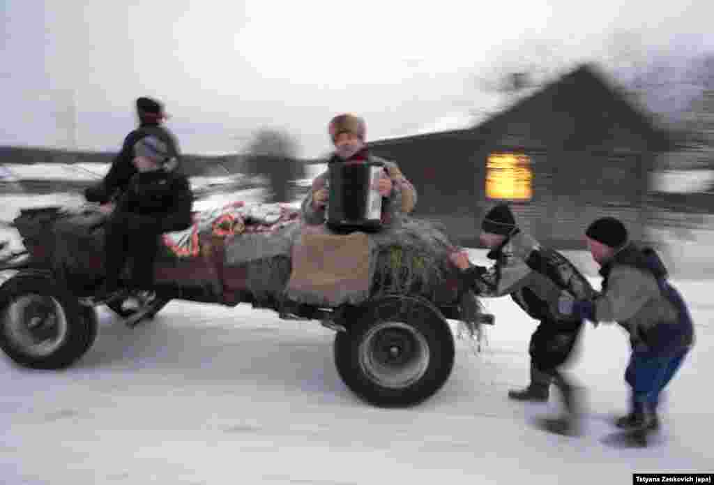 Прослава на православниот Божиќ во белоруското село Калачи.&nbsp;