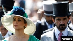 Принцеса Хайя бінт аль-Хусейн із шейхом Мохаммедом на королівських кінних перегонах у Аскоті, 2018 рік