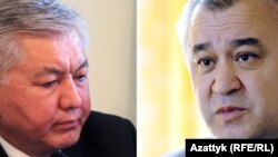 Иса Өмүркулов менен Өмүрбек Текебаев. 