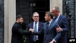 د اوکراین، بریتانیا، فرانسې او جرمني مشران په لندن کې