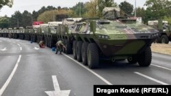 Pripreme za vojnu paradu na ulicama Novog Beograda, 10. septembar 2025.