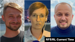 Yury Baranyuk (left), Iryna Romaliyskaya (center), and Ivan Hrebenyuk