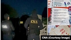 Imagini distribuite de Centrul Național Anticorupție de la percheziții. 