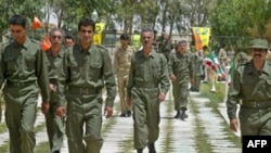 Iranian militants of the opposition Mujahedin-e Khalq Organization at Camp Ashraf