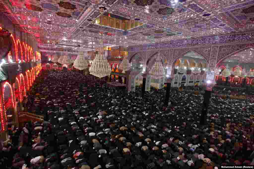 Шиитски муслимани во ирачкиот град Кербала.&nbsp;