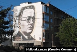 Мурал Августину Волошину в Ужгороді