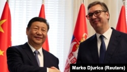 Presidenti kinez, Xi Jinping, dhe ai serb, Aleksandar Vuçiq. Fotografi nga arkivi.