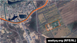 Спутниковый снимок резиденции, построенной в 2022 году по улице Улы Дала в Астане