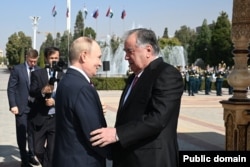 Путін і Рахмон, Душанбе. Таджикистан