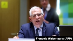 Бельгия. Европа Биримдигинин Тышкы саясат мекемесинин башчысы Жозеп Боррель. 19-апрель. 2021-жыл.  
