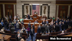 წარმომადგენელთა პალატაში თბილისის დროით 02:53-02:58 საათების შუალედში გაიმართა კენჭისყრა. 