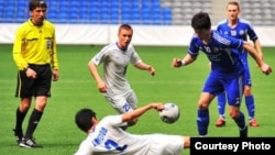 Игра в рамках чемпионата Казахстана по футболу.  