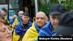 Освобождённые украинские пленные