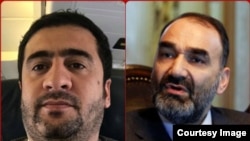 د بلخ والي عطا محمد نور او د یاد ولایت د ولایتي شورا غړی محمد اصف مهمند.