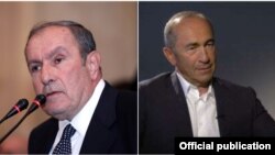 Հայաստանի առաջին և երկրորդ նախագահները` Լևոն Տեր-Պետրոսյանը (ձախից) և Ռոբերտ Քոչարյանը (աջից)
