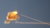 Sistemul israelian de apărare „Domul de fier” interceptează o rachetă trasă din Fâșia Gaza, 17 mai 2021.