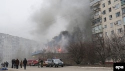 24 січня 2015 року Маріуполь обстріляли з ракетних систем залпового вогню «Град» 