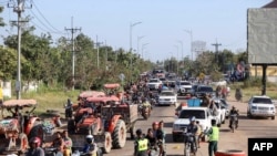 Тайланд-Камбожа чек арасындагы кагылышуудан улам качууга аргасыз болгондор. 8-декабрь, 2025-жыл.