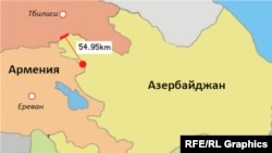 От места, где 12 июля на армяно-азербайджанской границе вспыхнули боестолкновения, до ТПП «Садахло»-Красный мост – 55 километров