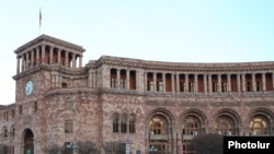 Armenia - The main government building in Yerevan, March 6, 2021.