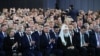 Російські діячі слухають щорічне послання Володимира Путіна Федеральним зборам Російської Федерації