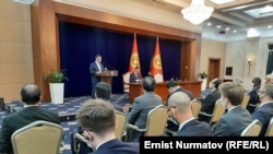 Садыр Жапаровдун элчилер, консулдар,  эл аралык уюмдардын башчылары менен жолугушуусу. 13-ноябрь, 2020-жыл.